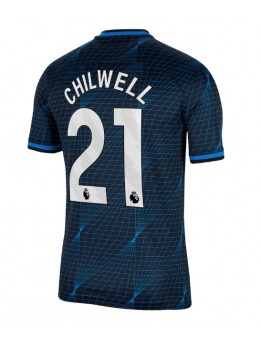 Chelsea Ben Chilwell #21 Replika Borta Kläder 2023-24 Kortärmad